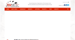 Desktop Screenshot of jeune-europe.org